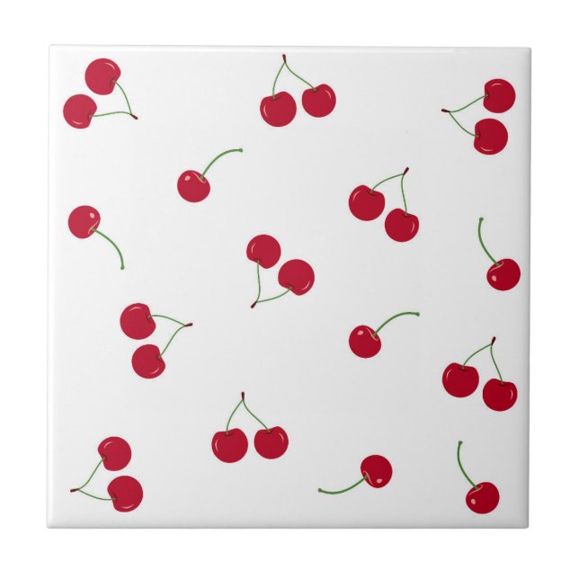 Cherry Cherries Fliese (Vorderseite)