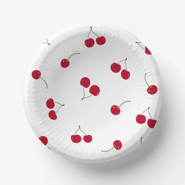 Cherry Cherries Pappteller (Vorderseite)