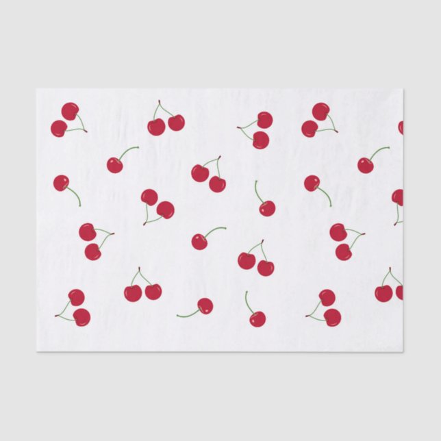 Cherry Cherries Seidenpapier (Vorderseite)