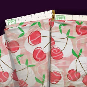 Cherry Cherry Gingham Stoff
