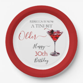 Cherry cocktail A tini bit Older Birthday Pappteller