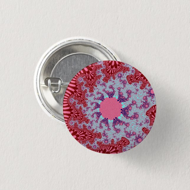 Cherry Cola Sunburst Button (Vorne & Hinten)