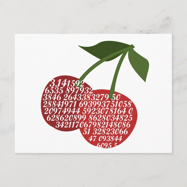 Cherry Complete Pi Postkarte (Vorderseite)