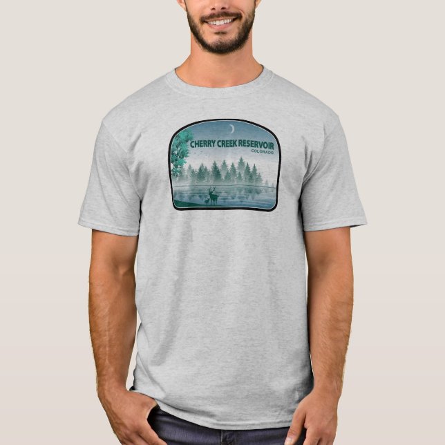 Cherry Creek Reservoir Colorado Deer T-Shirt (Vorderseite)