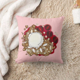 Cherry Crumble Cobbler Nachtisch Ice Creme Food Kissen