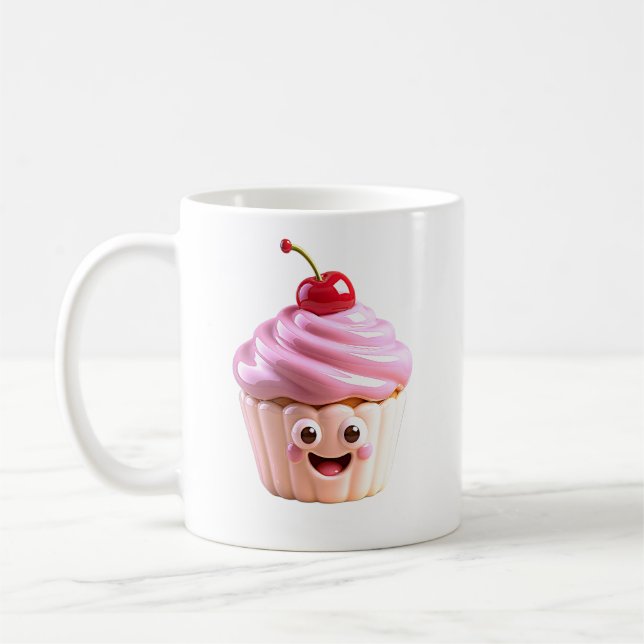 Cherry Cupcake Süsse Kaffeetasse (Links)