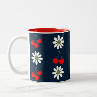Cherry Daisy Charm Zweifarbige Tasse