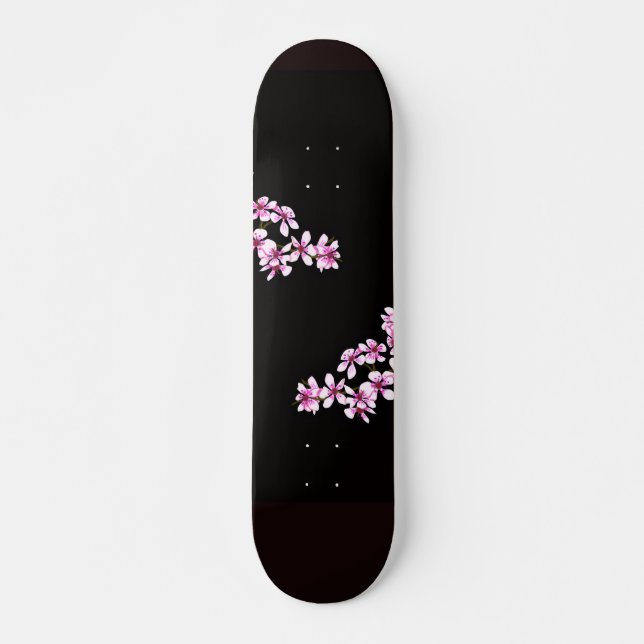 cherry flowers skateboard (Vorne)