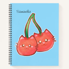 Cherry Fruchtkatzen Notizbuch