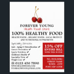 Cherry Fruit, Health Food Store Advertising Flyer<br><div class="desc">Cherry Fruit,  Health Food Store Advertising Flyers By the Business Card Store.</div>