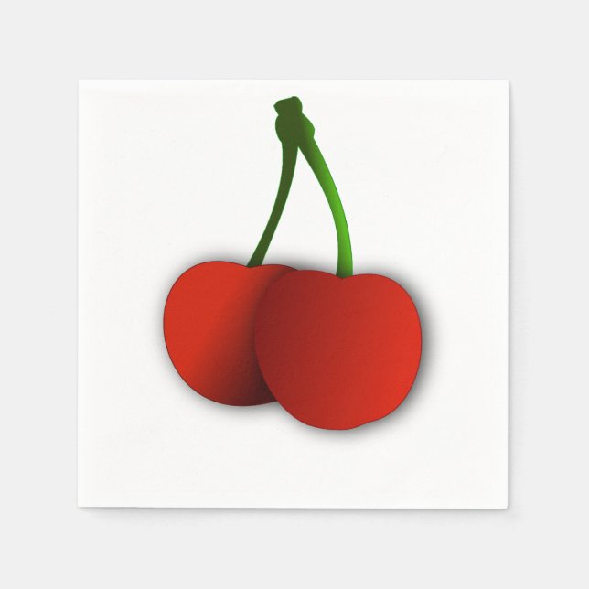 Cherry Fruit Napkin Serviette (Vorderseite)