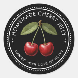 Cherry Gelee Aufkleber für Ihre hausgemachten Reze