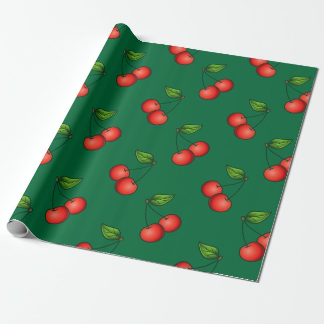 Cherry Geschenkpapier (Ungerollt)