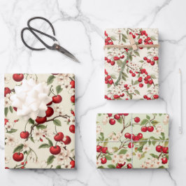 Cherry Geschenkpapier Set