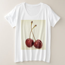 Cherry Große Größe T-Shirt