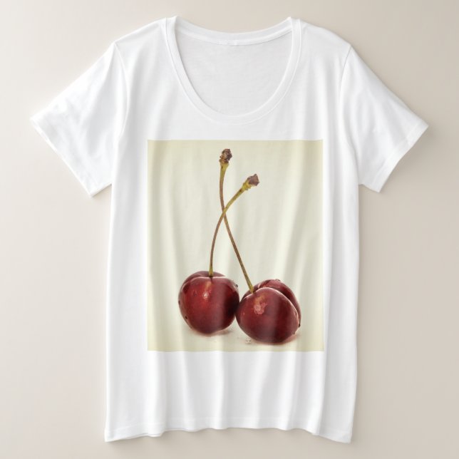 Cherry Große Größe T-Shirt (Design vorne)