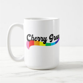Cherry Grove Fire Island NY Regenbogen-Logo LGBTQ Kaffeetasse