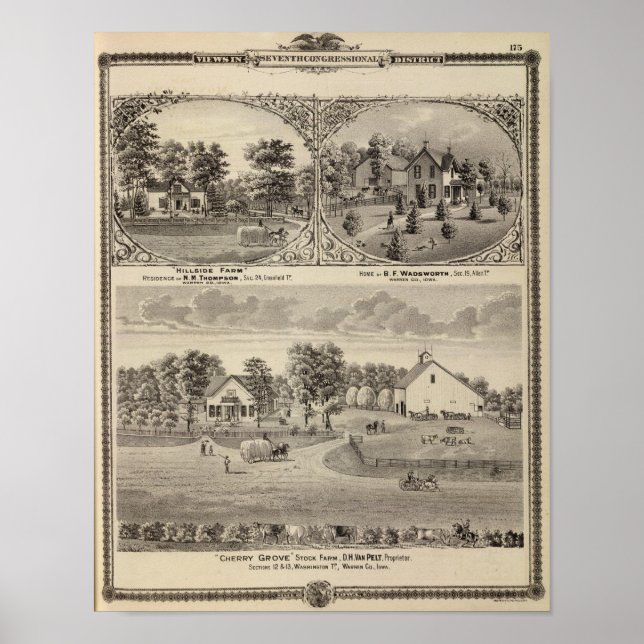 Cherry Grove, Hillside Farm Poster (Vorne)