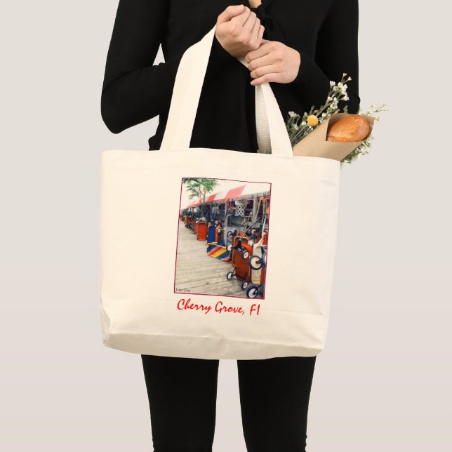 Cherry Grove Pride Wagon Jumbo Leinwand Tasche (Vorderseite (Produkt))