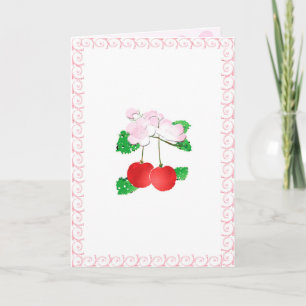 Cherry Grußkarte Karte