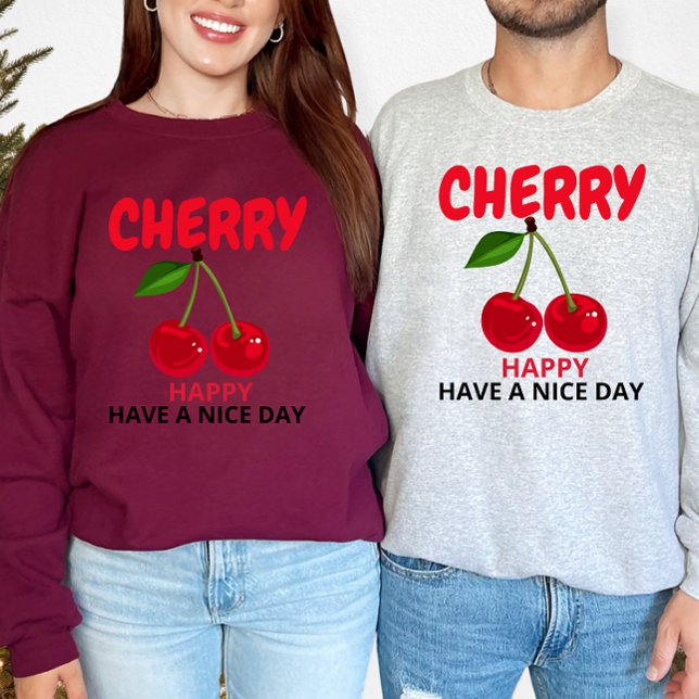 CHERRY hat einen guten Tag Tri-Blend Shirt (Von Creator hochgeladen)