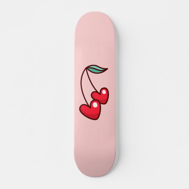 Cherry Heart Skateboard (Vorne)