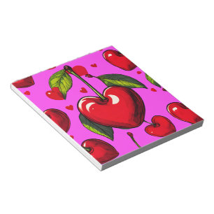 Cherry Hearts Notizblock