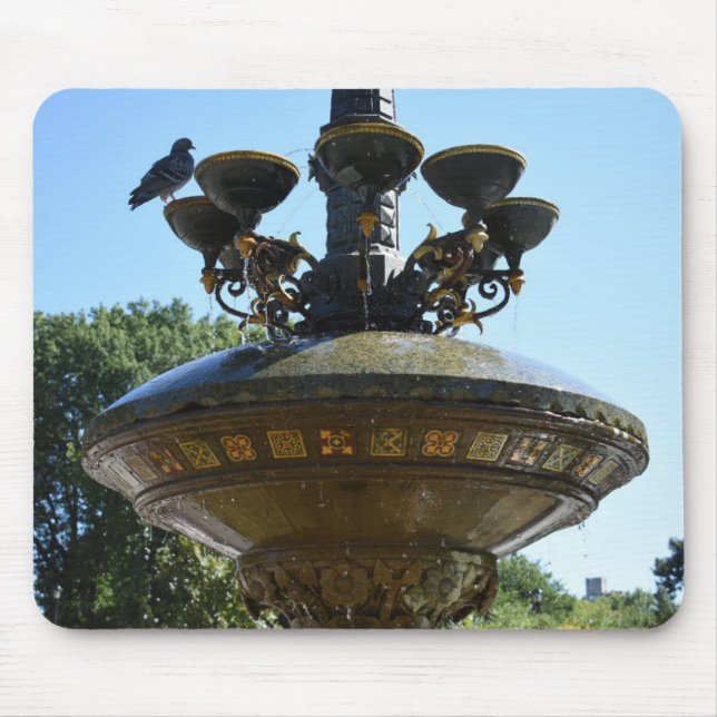 Cherry Hill Fountain Central Park NYC Mousepad (Vorne)