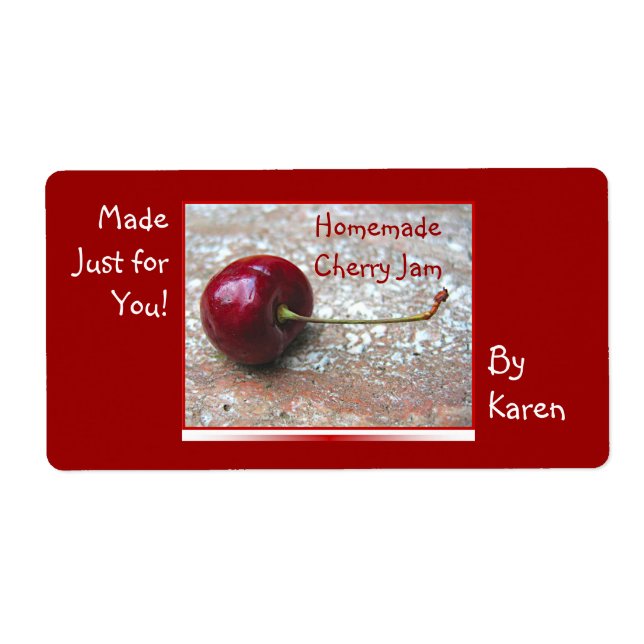 Cherry Jam étiquette (Devant)