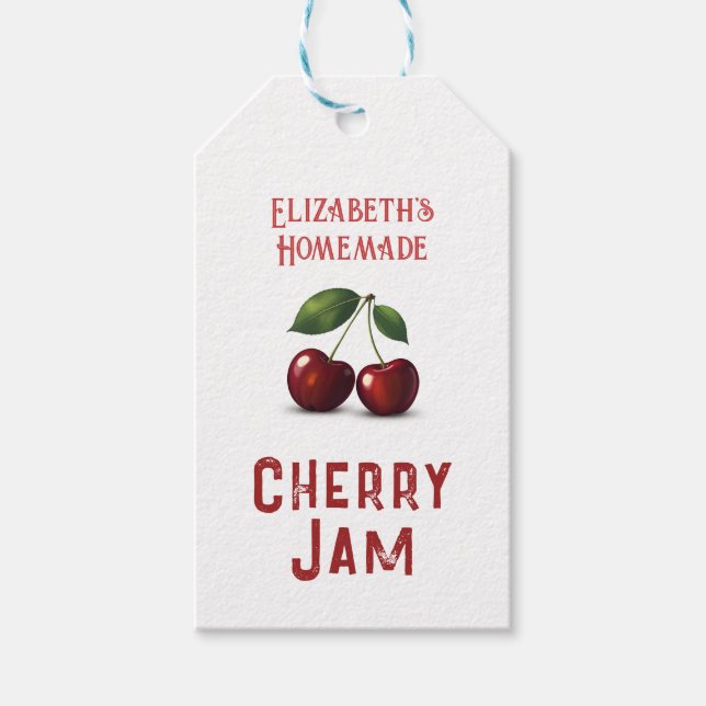 Cherry Jam Geschenkanhänger (Vorderseite)