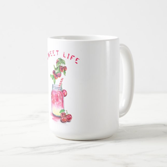 Cherry Juice Cool Drink Frucht Kaffee Tasse (VorderseiteRechts)