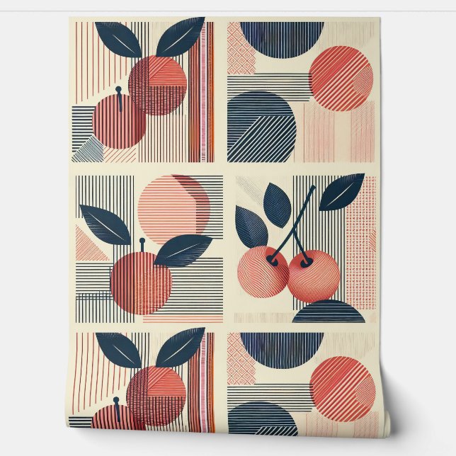 Cherry Kitchen Hütte V2 Tapete (Abrollen)