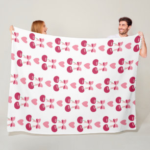 Cherry Liebe Charm Fleecedecke