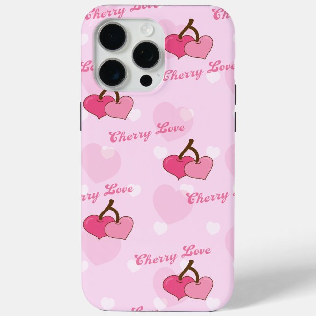 Cherry Liebe iPhone Case (Rückseite)