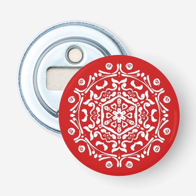 Cherry Mandala Flaschenöffner (Vorderseite)