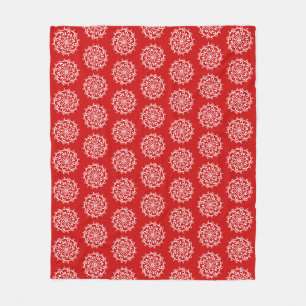 Cherry Mandala Fleecedecke