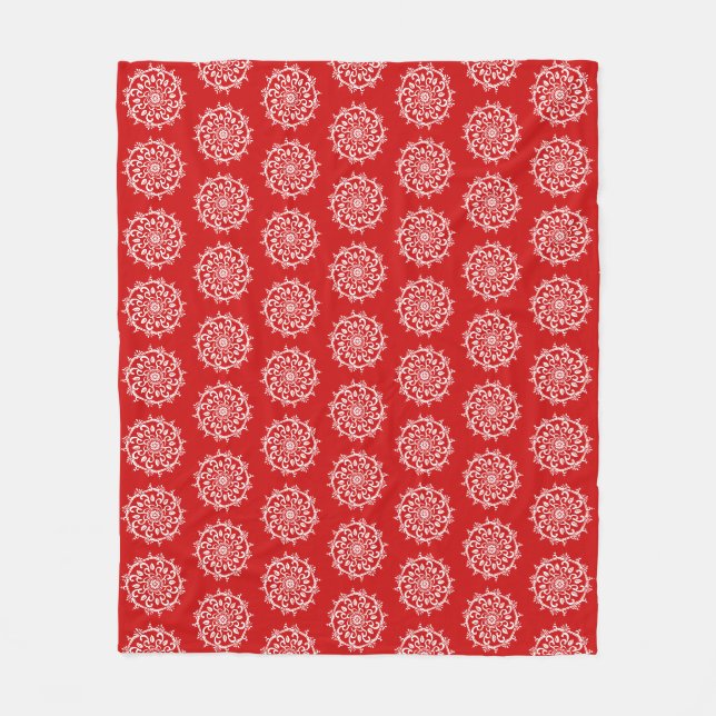 Cherry Mandala Fleecedecke (Vorderseite)