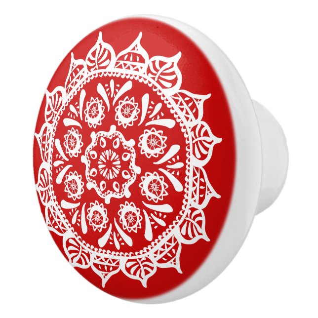 Cherry Mandala Keramikknauf (Rechts)