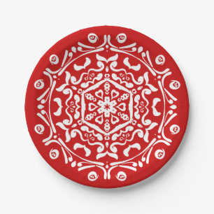 Cherry Mandala Pappteller