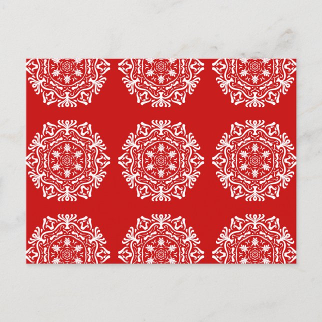 Cherry Mandala Postkarte (Vorderseite)