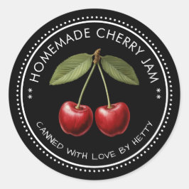 Cherry Marmelade Aufkleber für Ihre hausgemachten