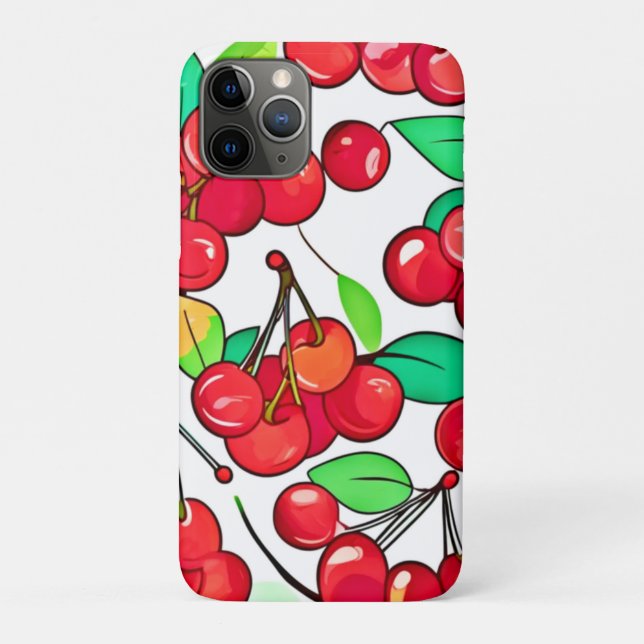 Cherry Muster Design Case-Mate iPhone Hülle (Rückseite)