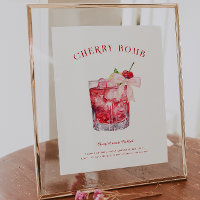 Cherry oben | Brautparty Unterschrift Drink