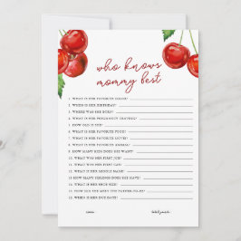 Cherry oben, der Mommy Best Baby Shower kennt Feiertagskarte