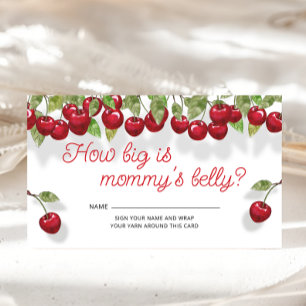 Cherry Oben wie groß ist Mama's Bauch Begleitkarte