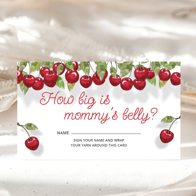 Cherry Oben wie groß ist Mama's Bauch Begleitkarte (Von Creator hochgeladen)