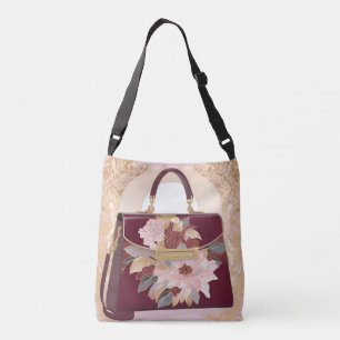 Cherry on Cake Purse AI Art Tragetaschen Mit Langen Trägern