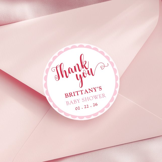 Cherry On Top Baby Shower Round Stickers (Von Creator hochgeladen)