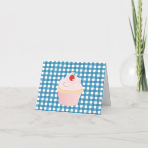Cherry on Top Cupcake Dankeskarte