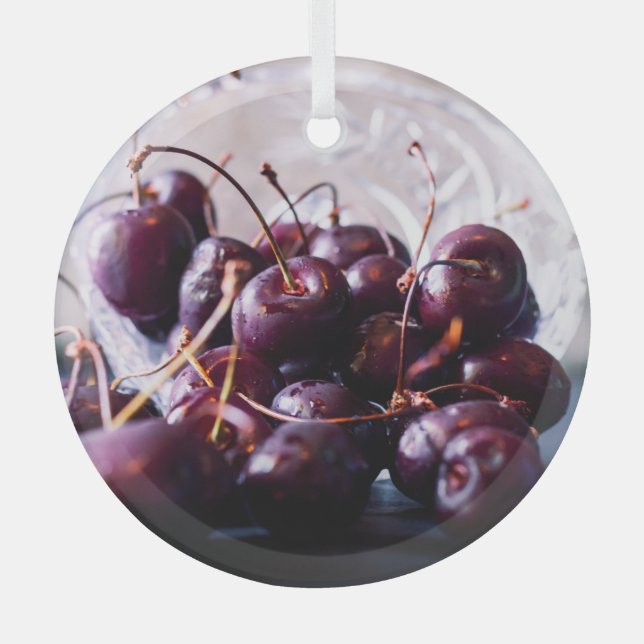 Cherry Ornament Aus Glas (Vorderseite)